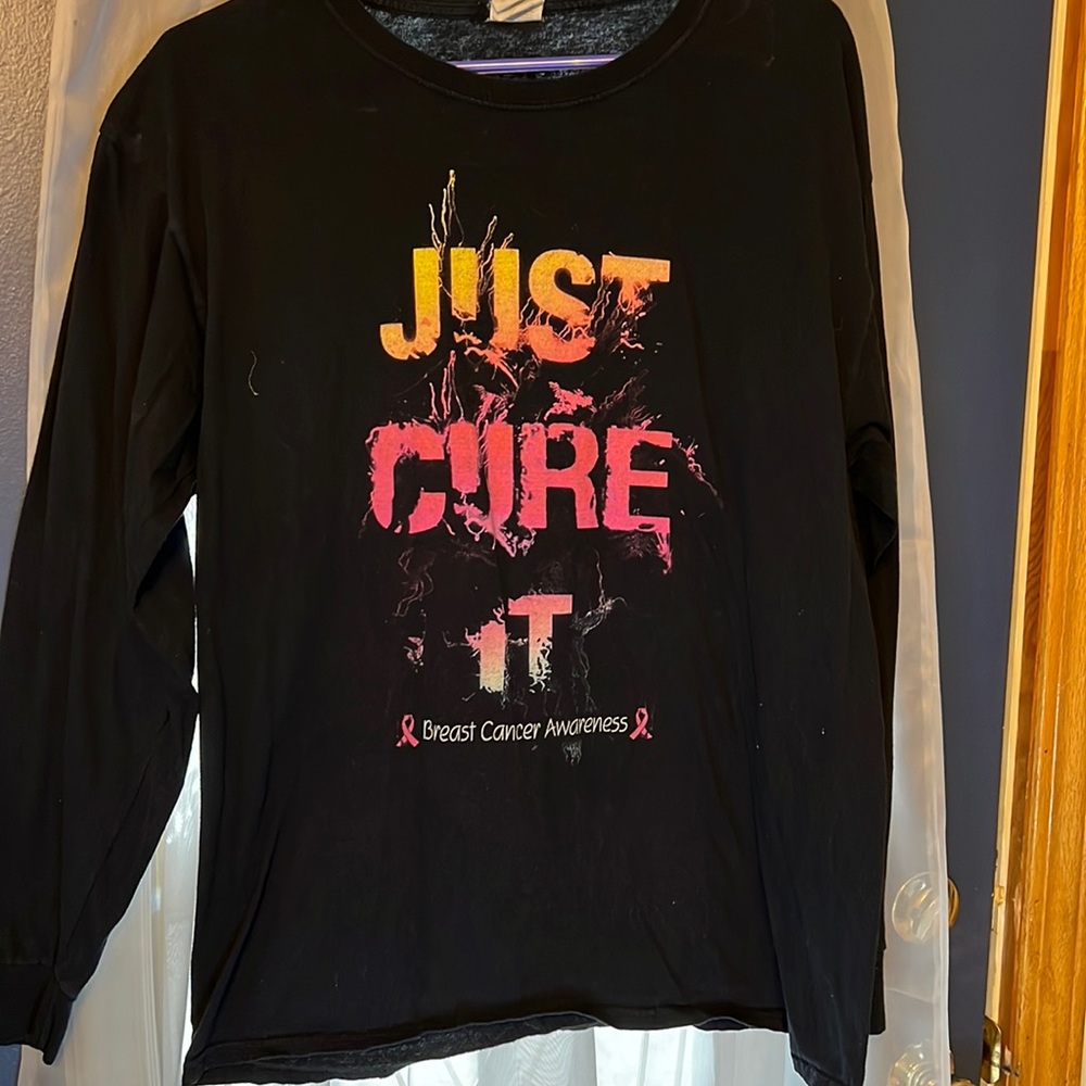“Just Cure It” Breast Cancer Awareness Tee.